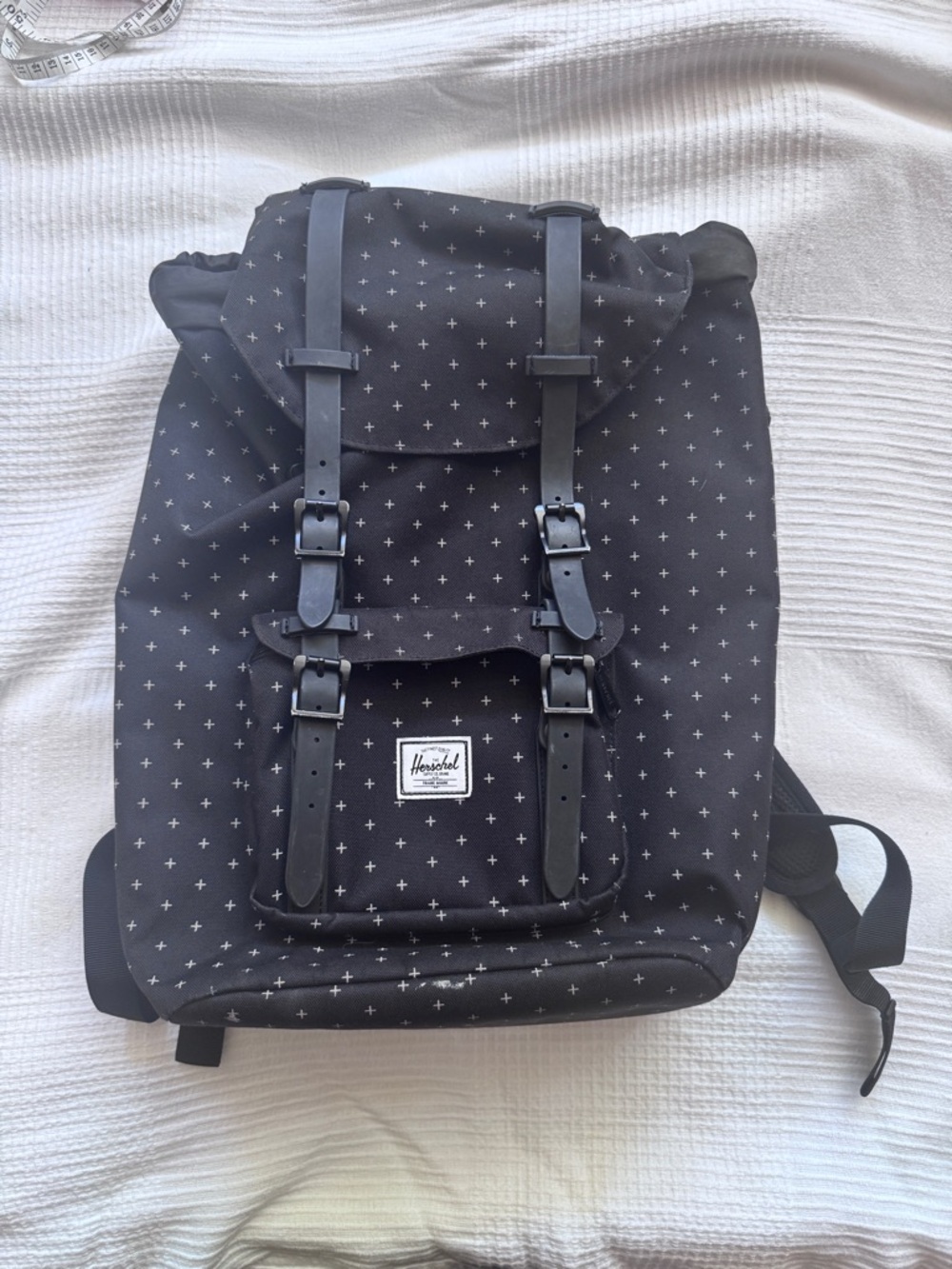 Herschel little America backpack Swiss cross pattern